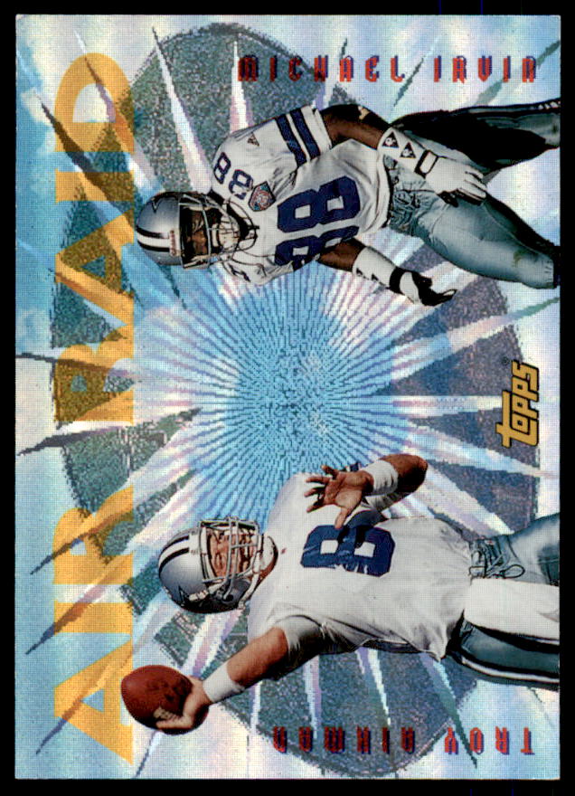 Troy Aikman/Michael Irvin Card 1995 Topps Air Raid #10  Image 1