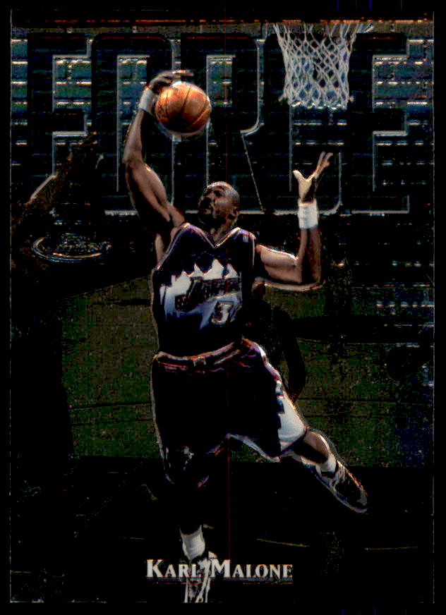 Karl Malone S Card 1997-98 Finest Embossed #127  Image 1