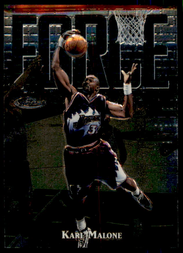 Karl Malone S Card 1997-98 Finest Embossed #127  Image 1