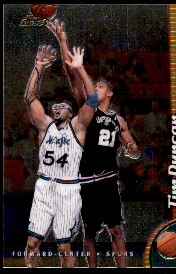 Tim Duncan Card 1998-99 Finest No Protectors #190  Image 1