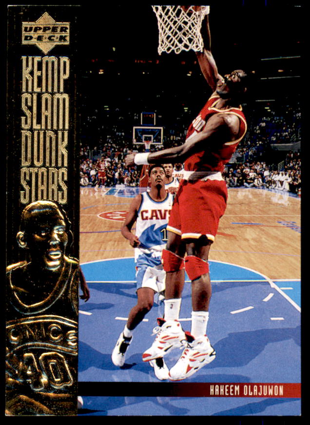 Hakeem Olajuwon Card 1994-95 Upper Deck Slam Dunk Stars #S13  Image 1