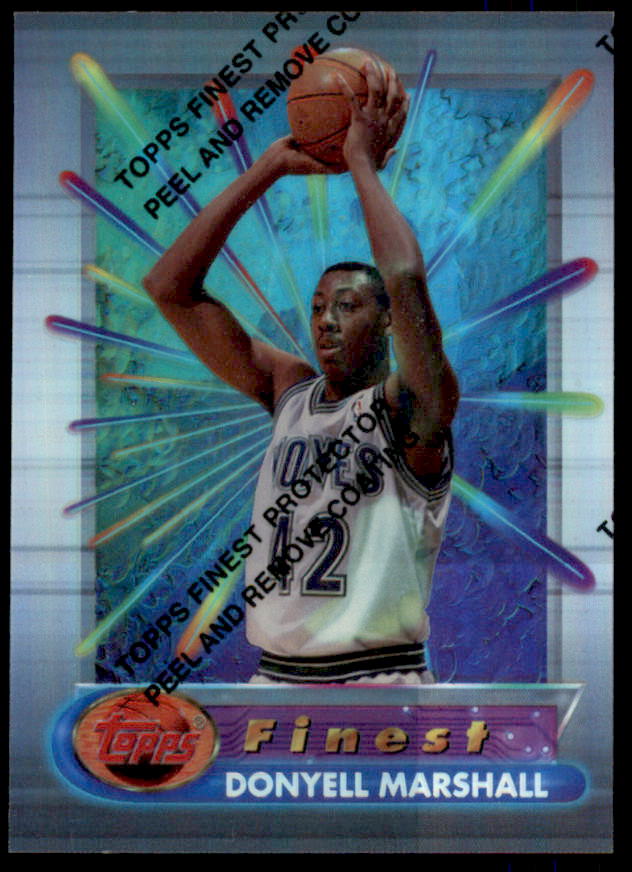 Donyell Marshall Rookie Card 1994-95 Finest Refractors #313  Image 1