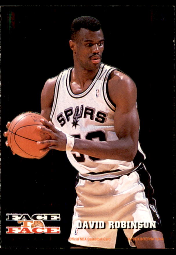 Shaquille O'Neal/David Robinson Card 1993-94 Hoops Face to Face #1  Image 2