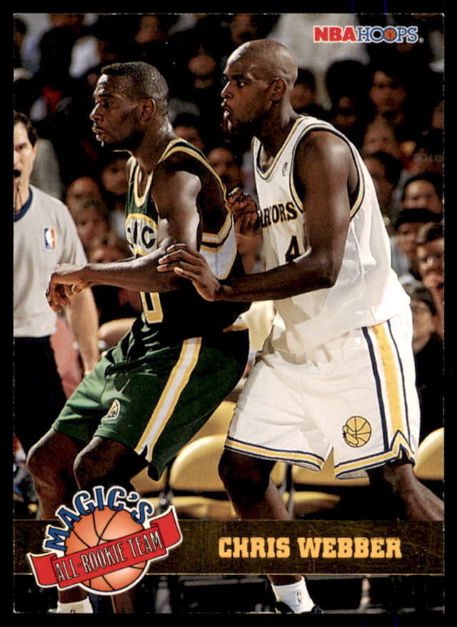 Chris Webber Rookie Card 1993-94 Hoops Magic's All-Rookies #1  Image 1