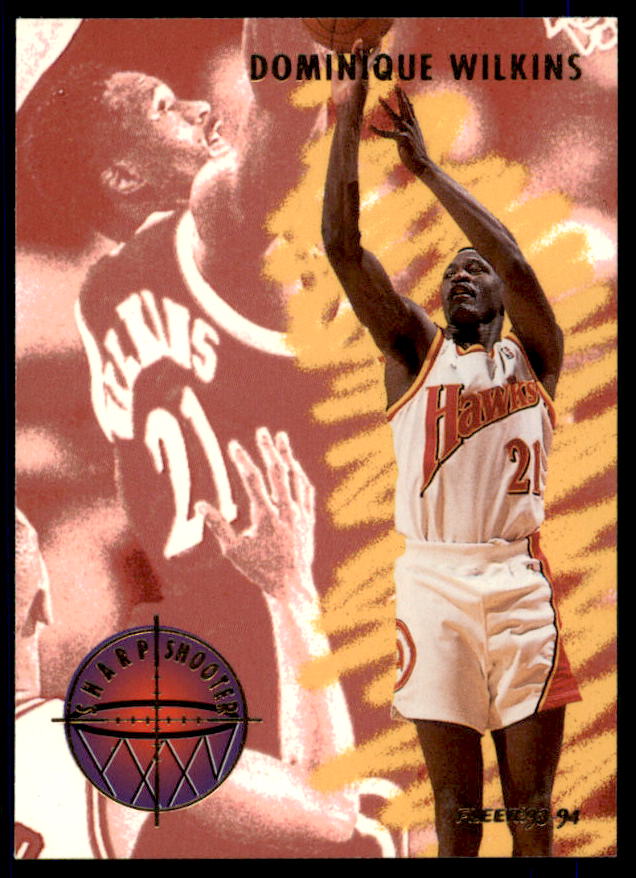 Dominique Wilkins Card 1993-94 Fleer Sharpshooters #10  Image 1