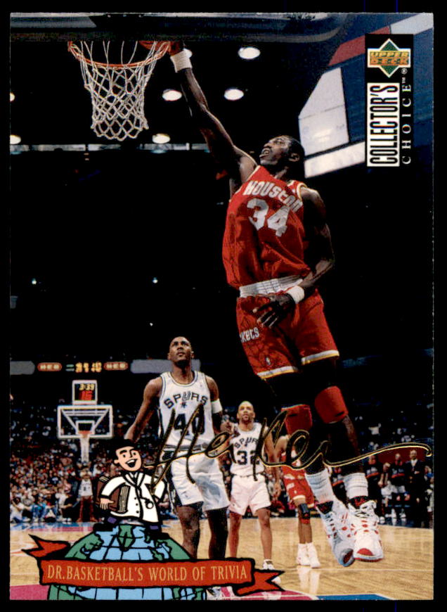 Hakeem Olajuwon TRIV Card 1994-95 Collector's Choice Gold Signature #399  Image 1