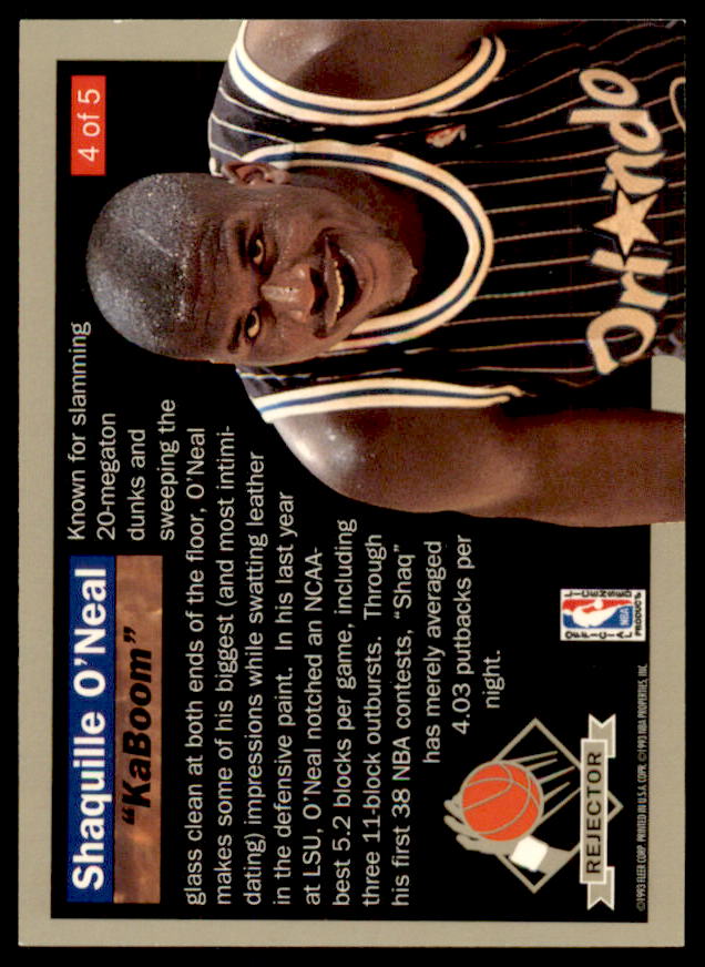 Shaquille O'Neal Rookie Card 1992-93 Ultra Rejectors #4  Image 2