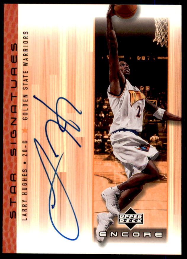 Larry Hughes Card 2000-01 Upper Deck Encore Star Signatures #LH  Image 1