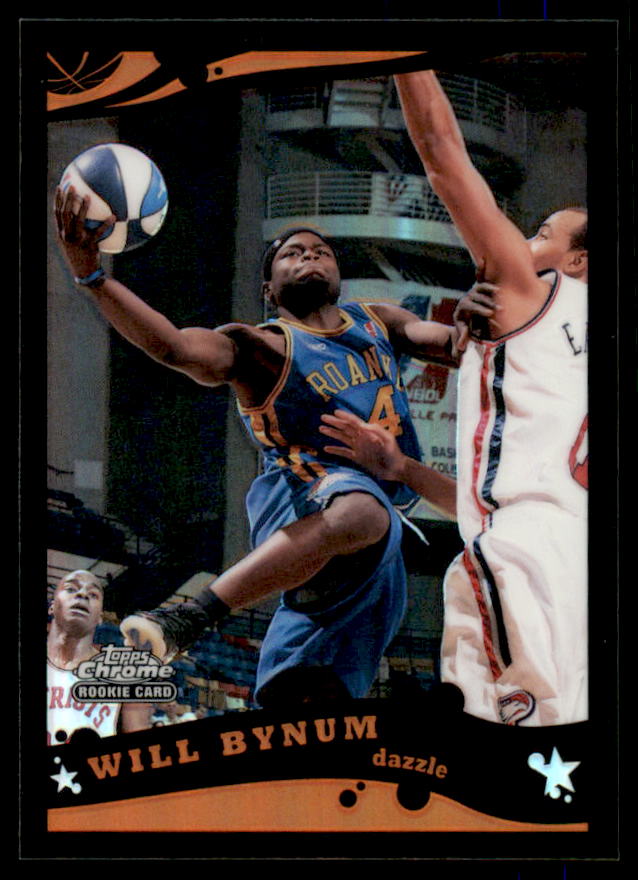 Will Bynum DL Card 2005-06 Topps Chrome Refractors Black #225  Image 1