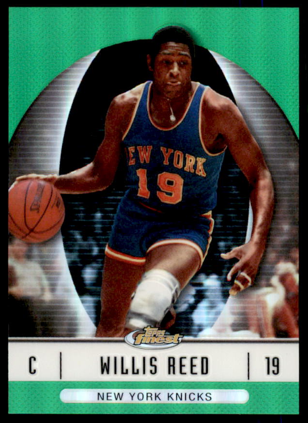 Willis Reed Card 2006-07 Finest Refractors Green #44  Image 1