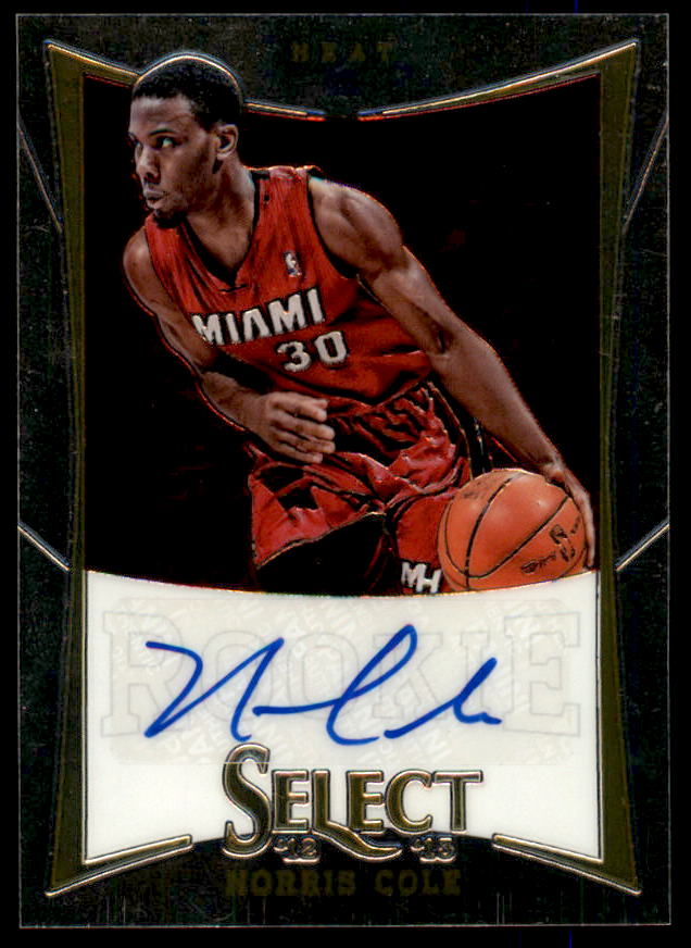 Norris Cole AU Rookie Card 2012-13 Select #201  Image 1