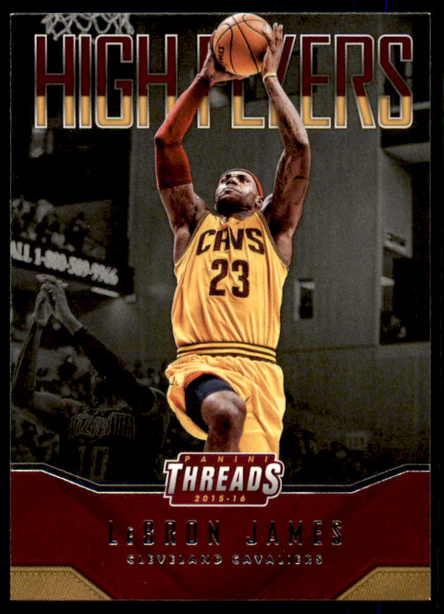 LeBron James Card 2015-16 Panini Threads High Flyers #18  Image 1