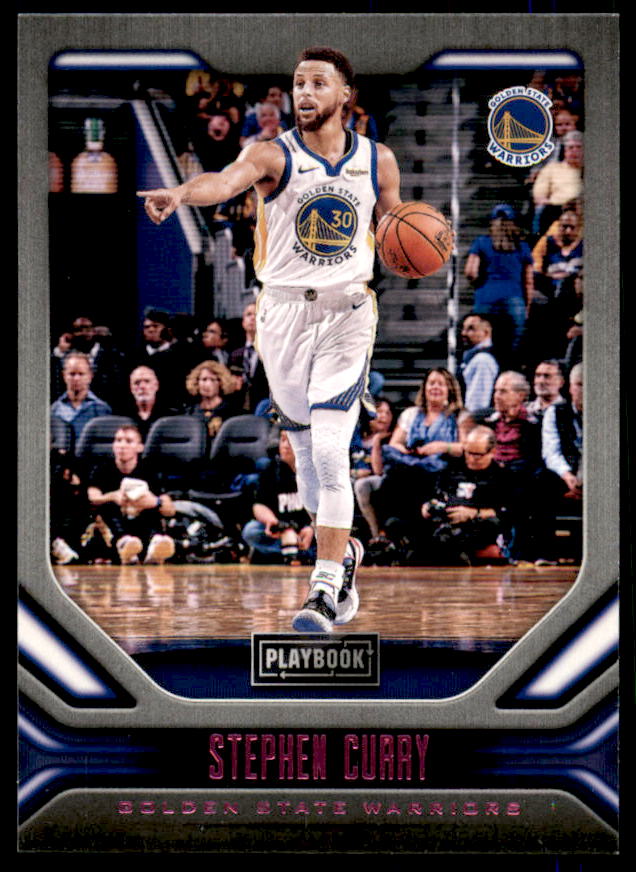 Stephen Curry/Playbook Card 2019-20 Panini Chronicles Pink #166  Image 1