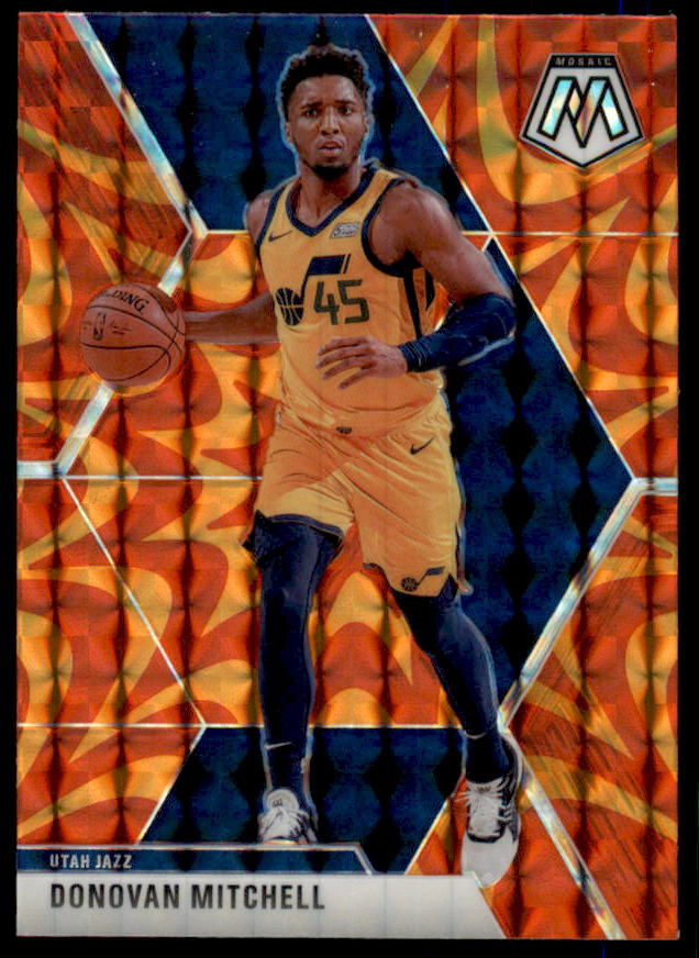 Donovan Mitchell Card 2019-20 Panini Mosaic Mosaic Pink Camo #13  Image 1