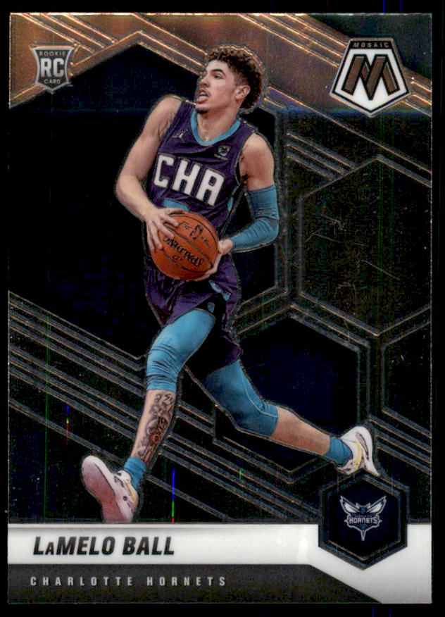 LaMelo Ball Rookie Card 2020-21 Panini Mosaic #202  Image 1