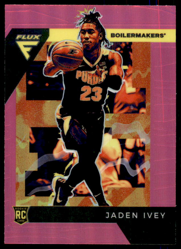 Jaden Ivey Rookie Card 2022-23 Panini Chronicles Draft Picks Flux Pink #4  Image 1