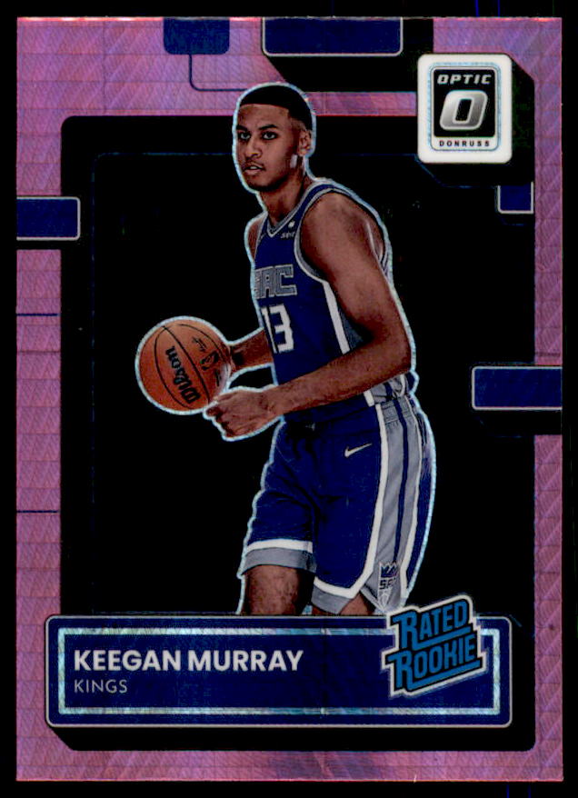 Keegan Murray RR Rookie Card 2022-23 Donruss Optic Hyper Pink #214  Image 1