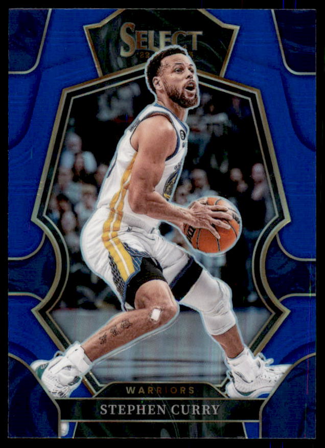 Stephen Curry Card 2022-23 Select Prizms Blue #127  Image 1