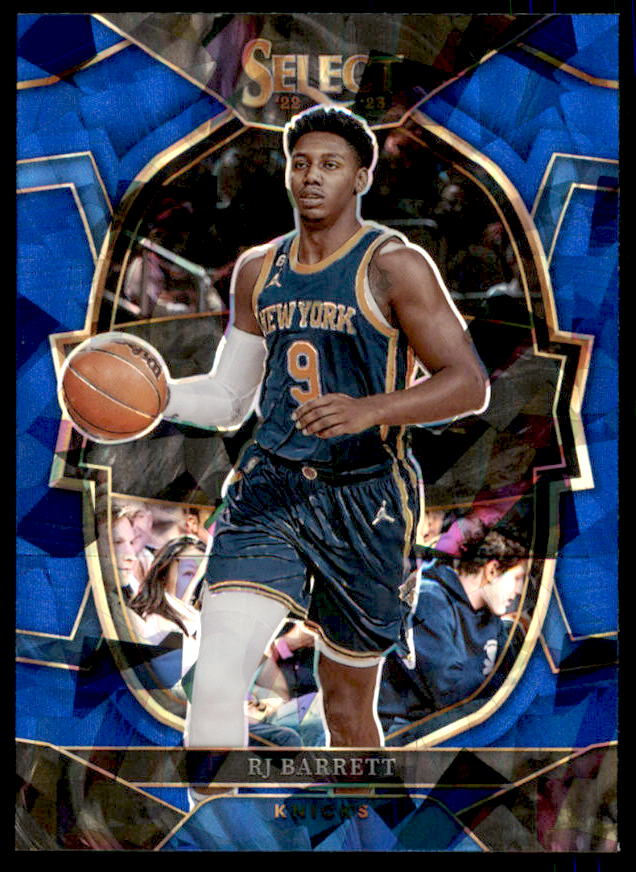 RJ Barrett Card 2022-23 Select Prizms Blue Cracked Ice #33  Image 1