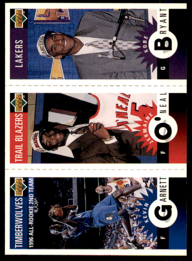 Kobe Bryant/J. O'Neal/Kevin Garnett 1996-97 Collector's Choice Mini-Cards #M129  Image 1