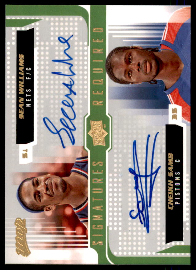 Sean Williams/Cheikh Samb RC 2008-09 Upper Deck MVP Signatures Required #SRSW  Image 1