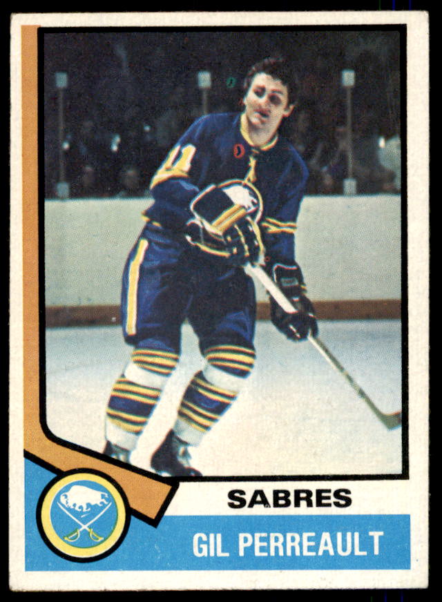 Gilbert Perreault Card 1974-75 Topps #25  Image 1