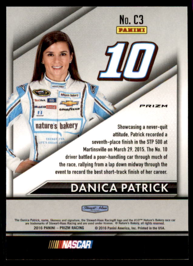 Danica Patrick Card 2016 Panini Prizm Competitors Prizms #3  Image 2