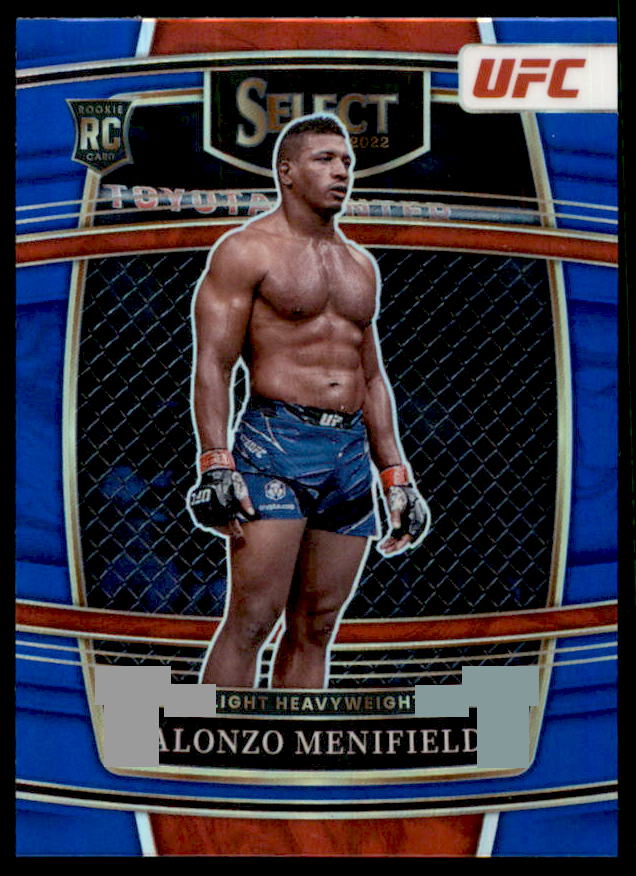 Alonzo Menifield Rookie Card 2022 Select UFC Prizms Blue #4  Image 1