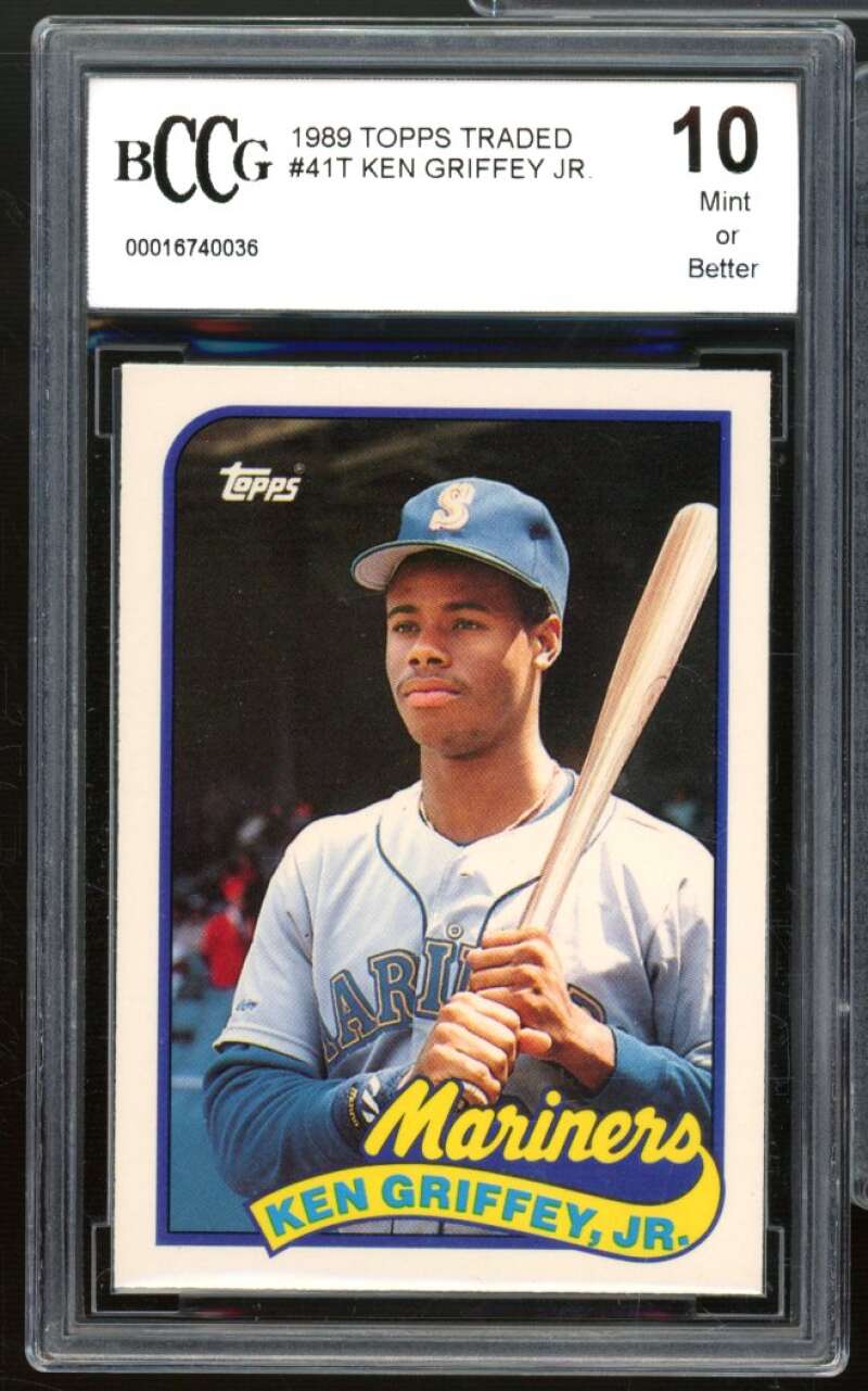 Ken Griffey Jr. Rookie Card 1989 Topps Traded #41t BGS BCCG 10 Mint+ Image 1