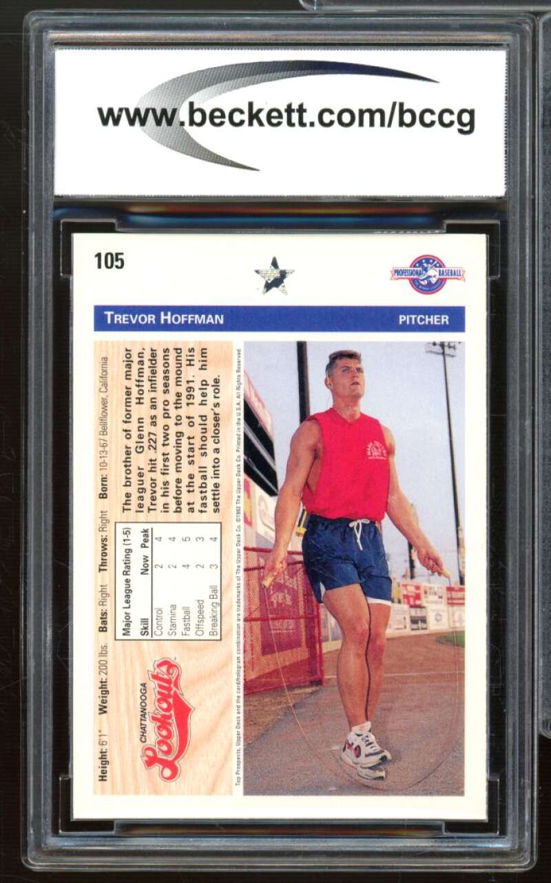 Trevor Hoffman Rookie Card 1992 Upper Deck Minors #105 BCCG 10 Mint+ Image 2