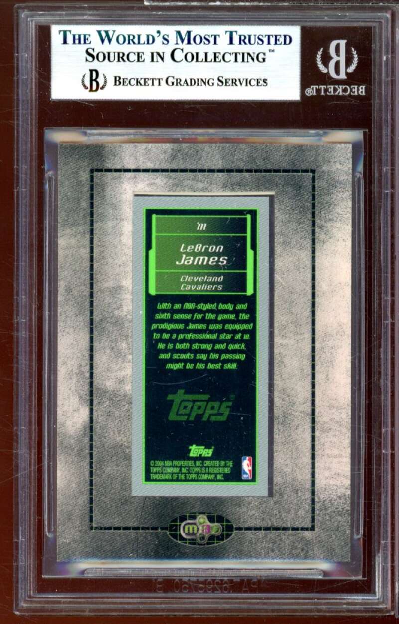 LeBron James Rookie 2003-04 Topps Rookie Matrix Minis #111 BGS 9 (9.5 9.5 8.5 9) Image 2