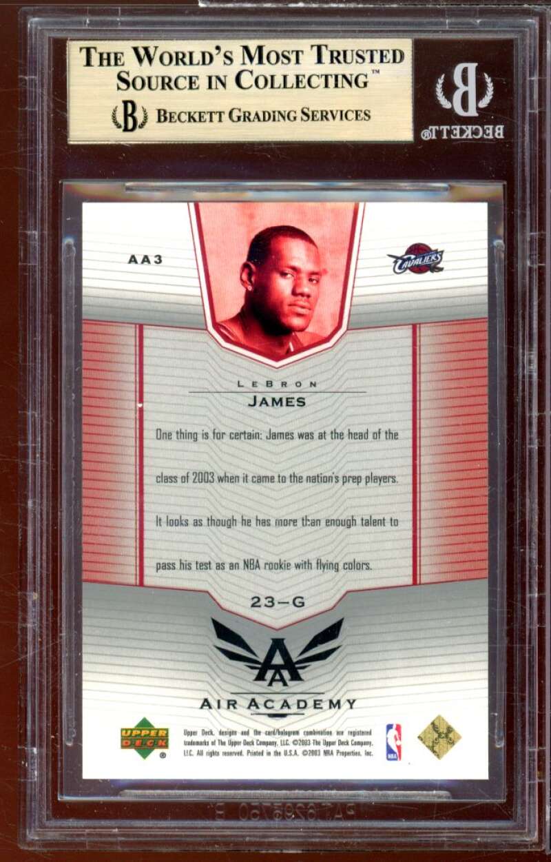 LeBron James RC 2003-04 UD Air Academy LeBron James #3 BGS 9.5 (9.5 9.5 9.5 9.5) Image 2