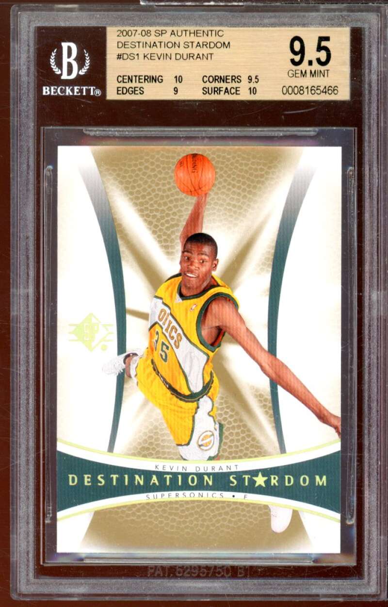 Kevin Durant Rookie 2007-08 SP Authentic Denistation Stardom #DS1 BGS 9.5 Image 1