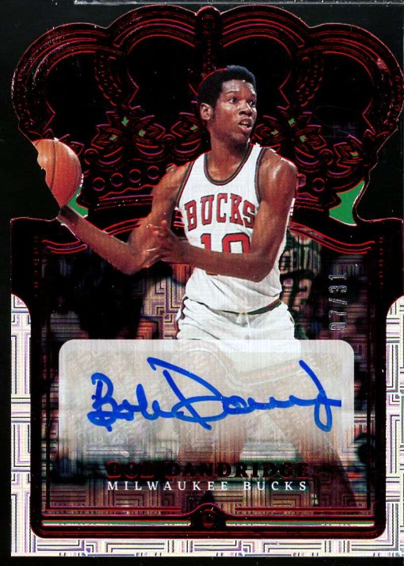 Bob Dandridge Card 2021-22 Crown Royale Crown Autographs Asia Red #16  Image 1