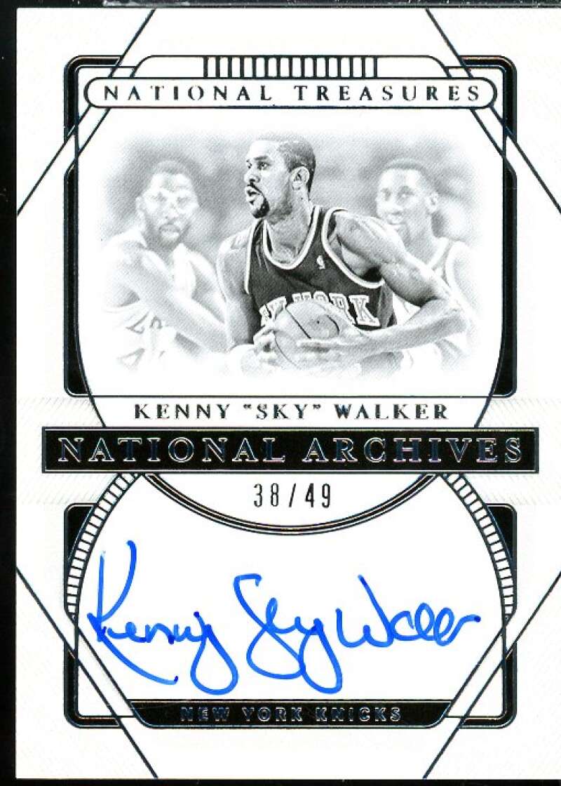 Kenny "Sky" Walker 2020-21 Panini National Treasures National Archives Ink #33  Image 1