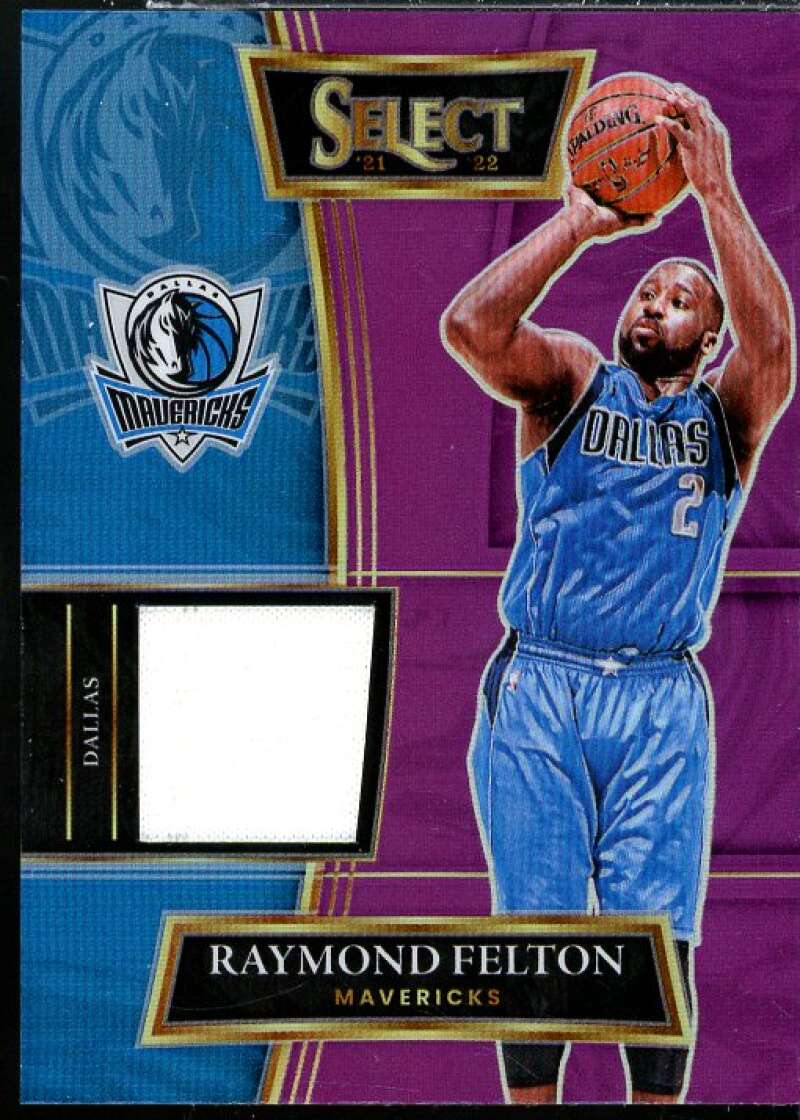 Raymond Felton Card 2021-22 Select Selective Swatches Prizms Purple #38  Image 1