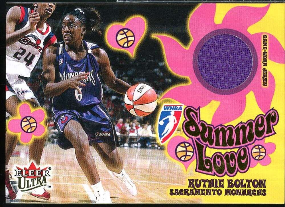 Ruthie Bolton-Holifield Card 2002 Ultra WNBA Summer Love Memorabilia #SL2  Image 1