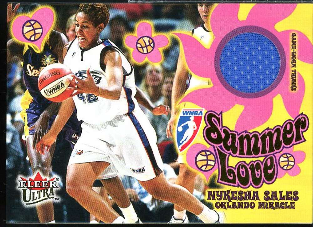 Nykesha Sales Card 2002 Ultra WNBA Summer Love Memorabilia #SL9  Image 1