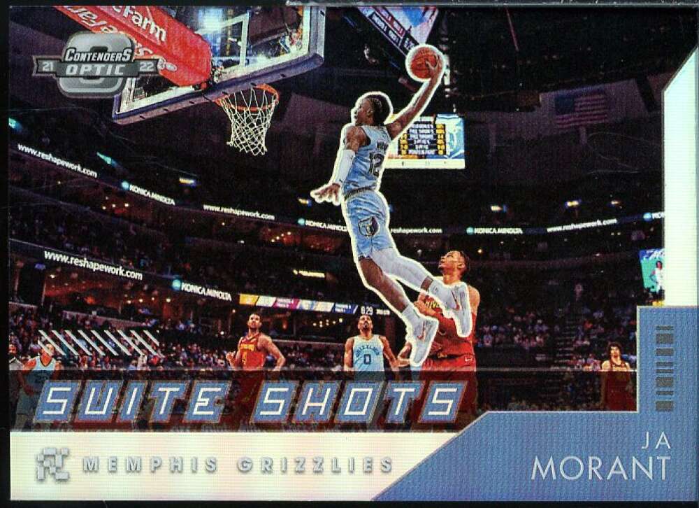 Ja Morant Card 2021-22 Panini Contenders Optic Suite Shots Red Cracked Ice #3  Image 1