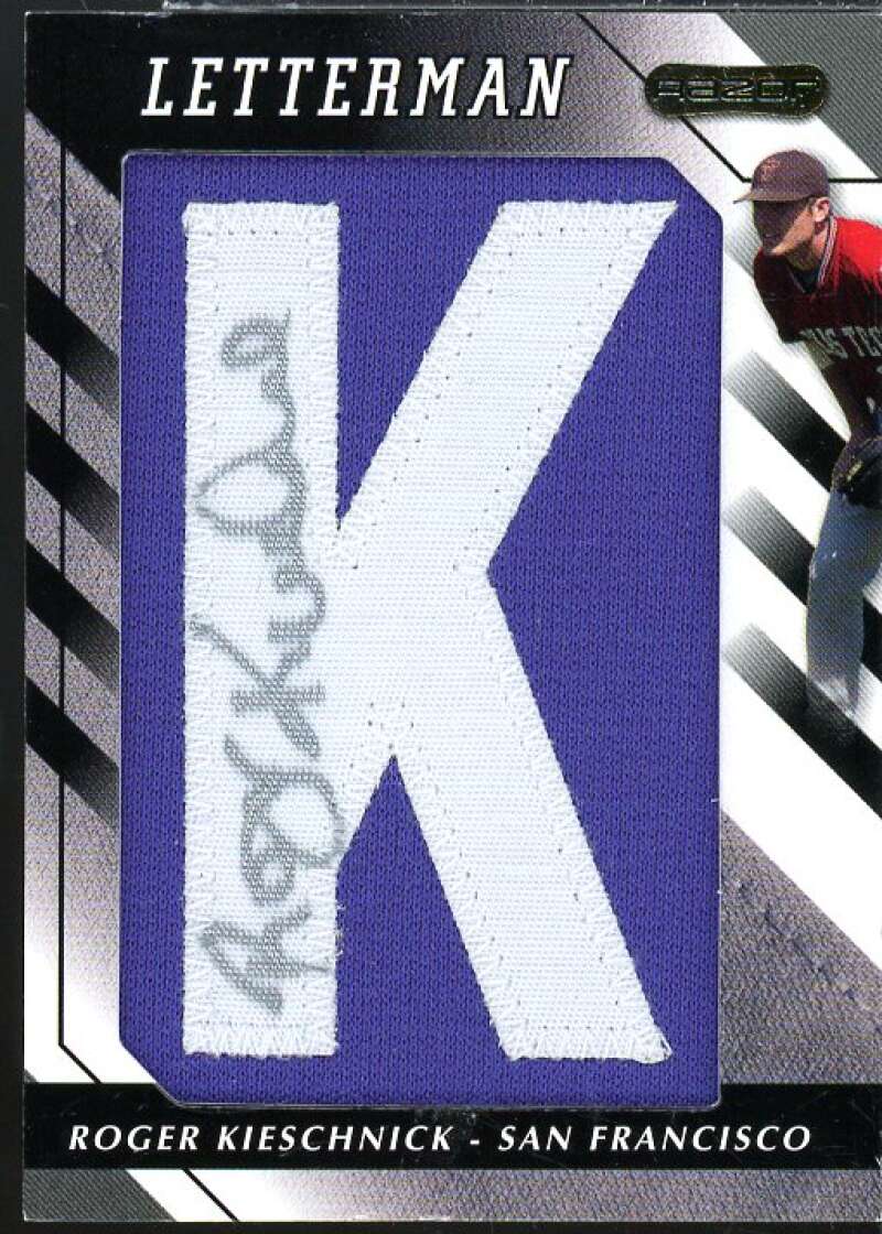 Roger Kieschnick Rookie Card 2008 Razor Letterman #RKC2  Image 1