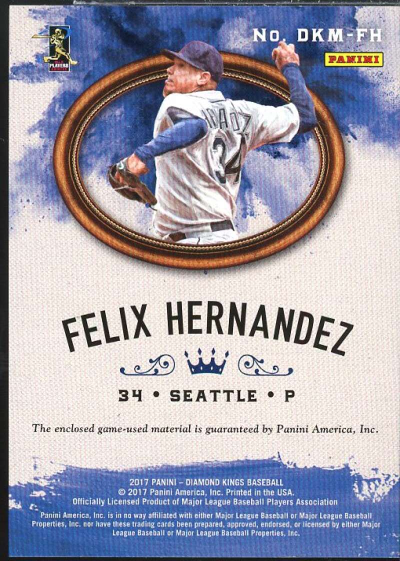 Felix Hernandez Card 2017 Diamond Kings DK Materials #DKMFH  Image 2