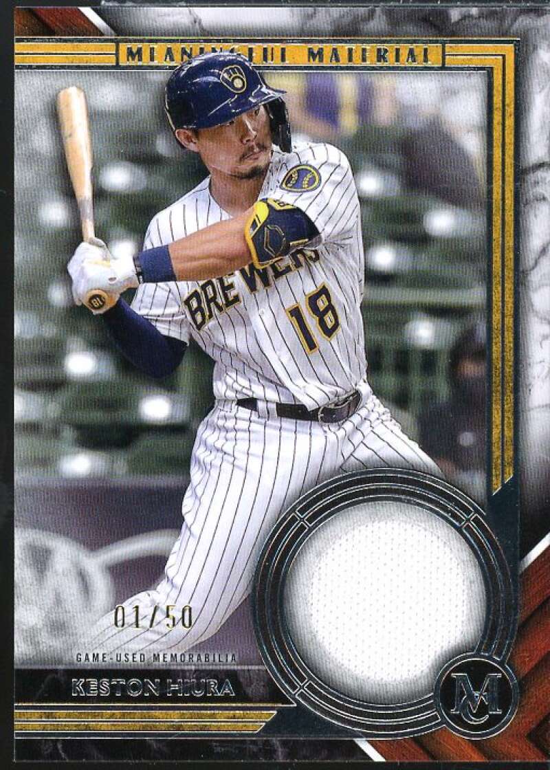 Keston Hiura 2022 Topps Museum Collection Meaningful Material Relics #MMR1KH  Image 1