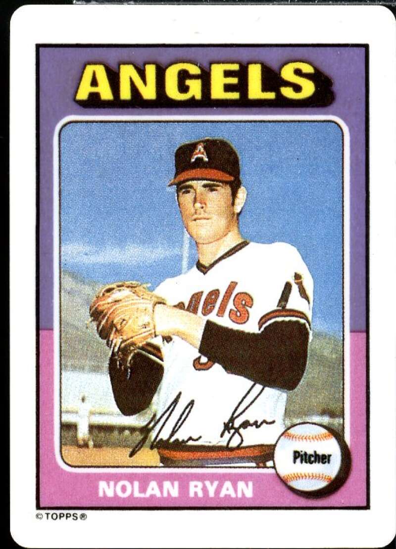 Nolan Ryan/1975 Topps Card 1993 Hamilton Collection Nolan Ryan Porcelain #8  Image 1