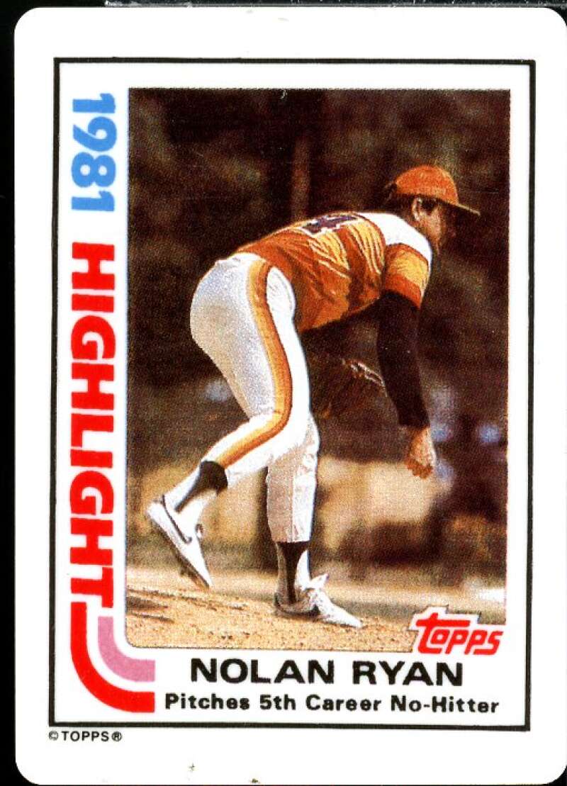 Nolan Ryan/1982 Topps Card 1993 Hamilton Collection Nolan Ryan Porcelain #15  Image 1