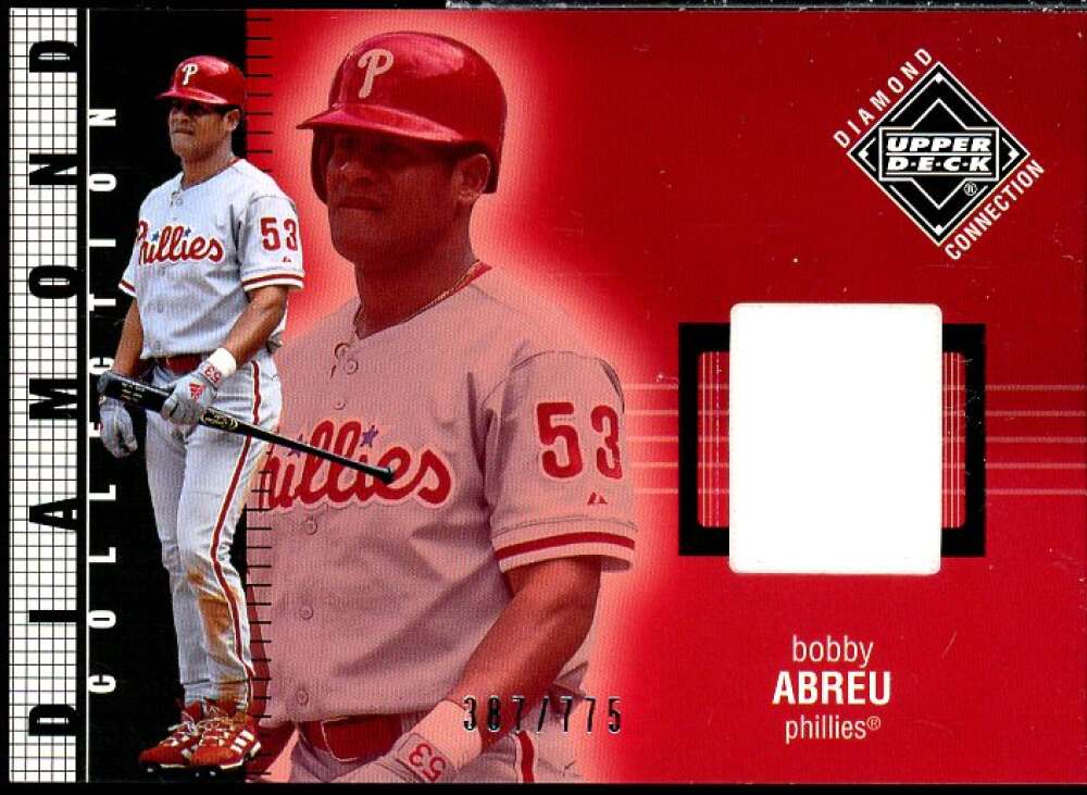 Bobby Abreu DC Jsy Card 2002 Upper Deck Diamond Connection #538  Image 1