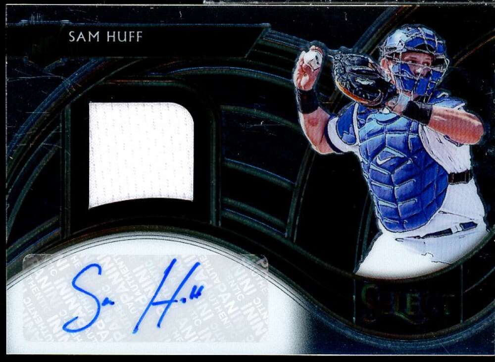 Sam Huff Rookie Card 2021 Select Rookie Jersey Autographs #45  Image 1