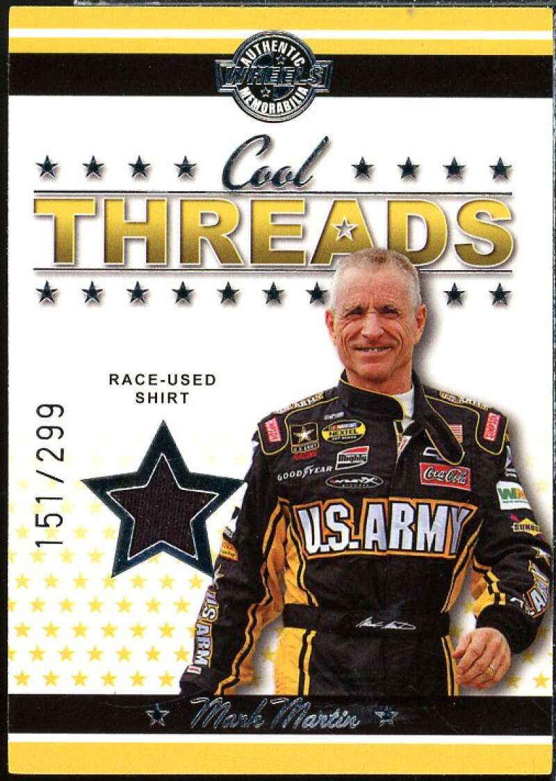 Mark Martin Card 2007 Wheels American Thunder Cool Threads #CT3  Image 1