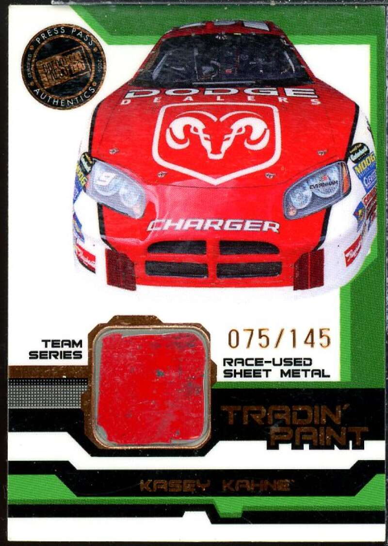 Kasey Kahne Card 2006 VIP Tradin' Paint Cars Bronze #TPT11  Image 1