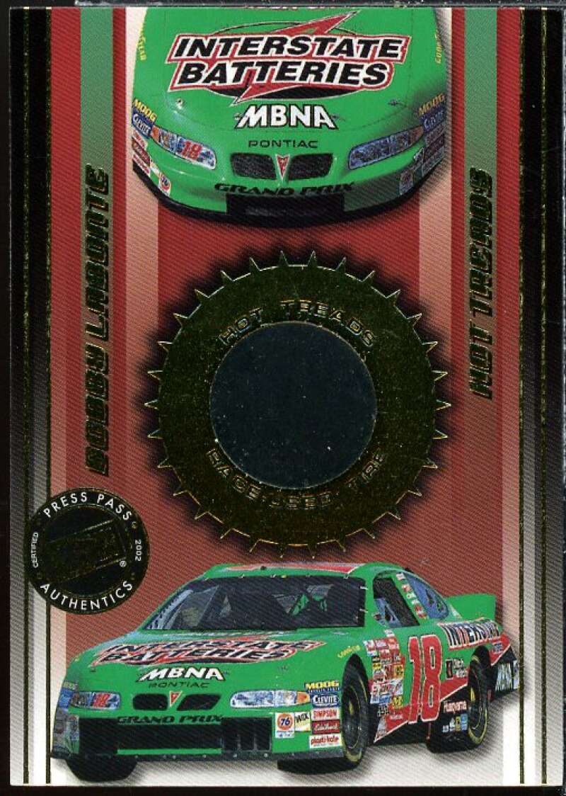 B.Labonte's Car Card 2002 Press Pass Hot Treads #HT23  Image 1