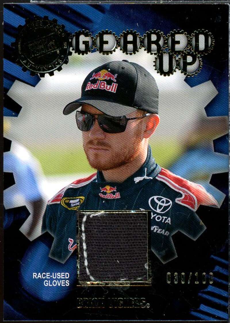 Brian Vickers Card 2011 Press Pass Geared Up Gold #GUBV  Image 1